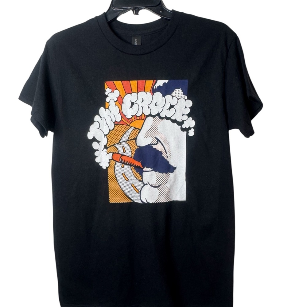 Gildan Black Graphic Tee with Bold Design